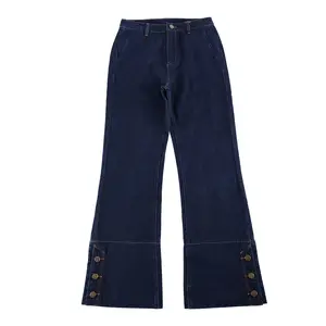 High Street-Stil Demin Baumwolle Damen Jeans-Hose Baggy Jeans Damen-Hose Damenjeans