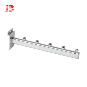 경사 후크 금속 크롬 브래킷 the <span class=keywords><strong>slatwall</strong></span> 7 공 - Product Image 4