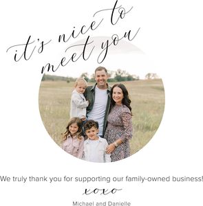 Etiquetas de agradecimiento, rectangulares de 2 x 3 con agujero preperforado para bodas, fiestas, baby showers, eventos |   Etiquetas Colgantes - Product Image 2
