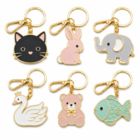 Porte-clés léger en alliage de zinc, couleur or rose, personnalisé avec nom et date gravés, pour elle, cadeau d'anniversaire