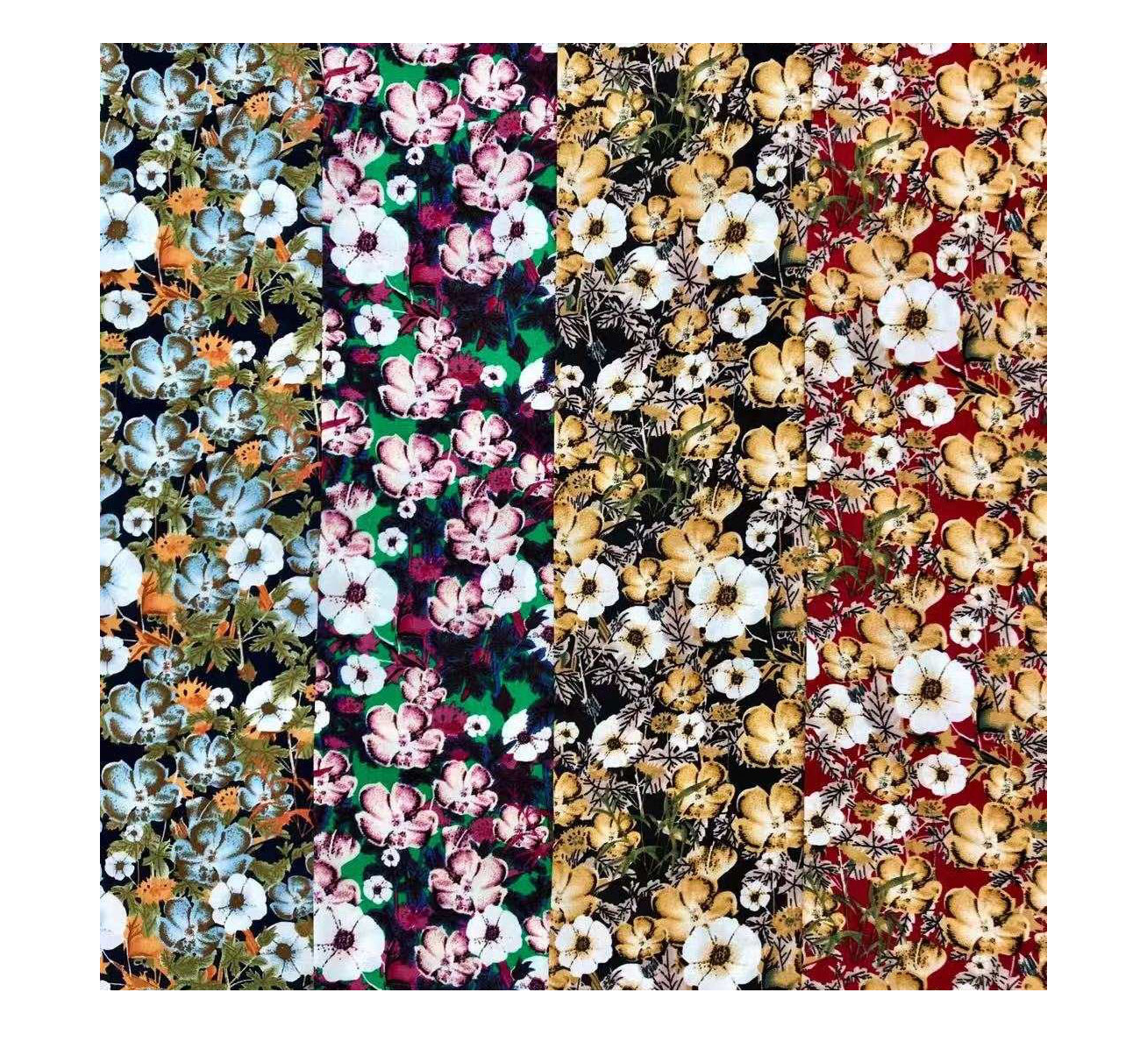 100% вискозная ткань 45s, вискозный поплин с принтом, тканая вискозная ткань