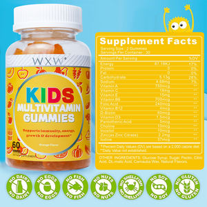 Multivitaminas personalizadas promocionales Gummies Vitamina Suplemento de apoyo inmunológico Candy Energy Gummy - Product Image 2