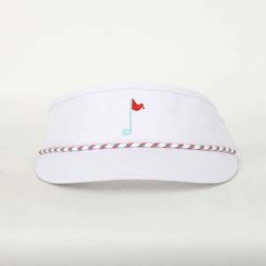Casquette de golf à visière en corde pour sport en plein air, avec logo brodé personnalisé, protection solaire UV, séchage rapide, blanche, vente en gros usine BSCI - Product Image 2