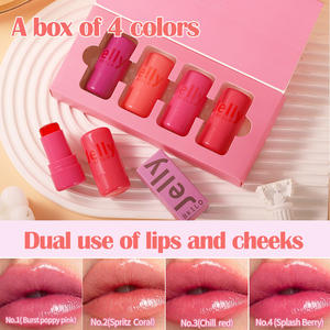 Impermeable Jelly Lip Tint Blush Stick Colorete Oem Etiqueta privada Tinte Pink Ph Blush Stick - Product Image 3