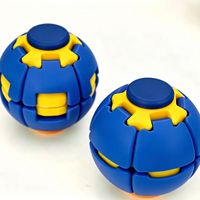 Mainan Fidget Bola Dekompresi Putar Tekan 3D Mainan Sensorik Berputar Penghilang Stres Mainan Meja Anti Kecemasan Hadiah Anak-anak Dewasa Mainan Jari