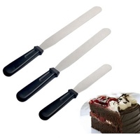 Spatule à gâteau droite en acier inoxydable de 4, 6, 8, 10 et 12 pouces, spatule à glaçage, grattoir à gâteau