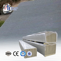 Tuile en aluminium isolée en polyuréthane insonorisant, âme en mousse PU rigide, hauteur de profil 65 mm pour auvent extérieur
