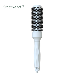 Chuyên nghiệp vòng bàn chải tóc nhà sản xuất thiết kế mới nhãn hiệu riêng tùy chỉnh màu sắc gốm chống tĩnh Salon nhiệt bàn chải tóc - Product Image 4