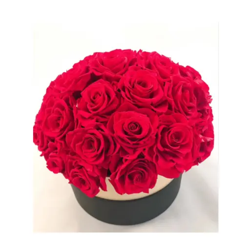 Lüks sonsuz dekoratif <span class=keywords><strong>moda</strong></span> korunmuş gül çiçekler hediye kutusu düğün hediyeleri için