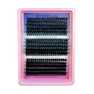 Extensiones de Pestañas en Racimo 60D 80D 100D, Extensiones de Pestañas Individuales de 10-18 mm, Extensiones de Pestañas DIY - Product Image 4