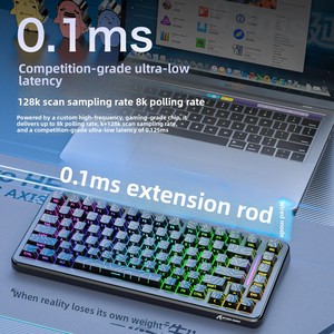 Teclado Gamer Inalámbrico Mecánico a Prueba de Agua con Eje Magnético RGB de Tres Modos Attack Shark X82PRO 8K - Product Image 4