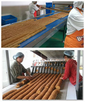 Ligne de production complète pour la fabrication de tous types de biscuits avec laminoir à pâte et mélangeur, capacité de 100 kg à 1500 kg/heure