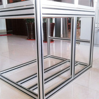 Promotion 2020 Profilé en aluminium à rainure en T 3030 4040 5050 pour cadre de table de travail, anodisé argenté, usage industriel