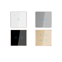 Panneau PC 10A, interrupteur mural tactile WiFi pour éclairage, télécommande compatible Google Home, norme électrique européenne