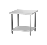 Nouvelle table commerciale en acier inoxydable Table en métal en acier Équipement de restauration Guanbai Tables de préparation et de tri de cuisine en acier inoxydable