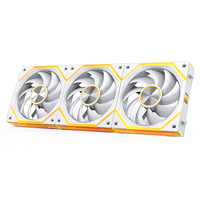 Ventilateur de refroidissement PC ARGB de style noir de 12cm pour accessoire de boîtier de processeur silencieux de châssis d'ordinateur