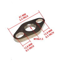 Junta de Brida M18 de Acero Inoxidable Mecanizada por CNC OEM para Sensores de Oxígeno Automotrices para Tacoma y Otros Modelos