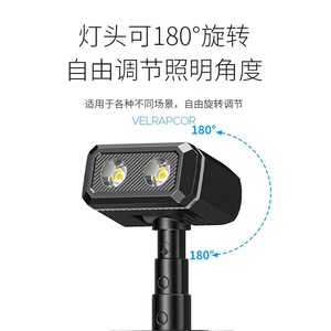 ไฟฉาย LED แบบหมุนได้ Smiling Shark พร้อมจอแสดงผลดิจิตอล ชาร์จไฟได้ ใช้ซ่อมรถยนต์และตั้งแคมป์ - Product Image 4