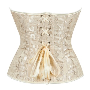 <span class=keywords><strong>Corset</strong></span> amincissant pour <span class=keywords><strong>femme</strong></span>, soutien dorsal, correction de posture, bustier en satin à lacets, avec baleines – Grande Vente - Product Image 3