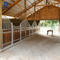 Écurie pour chevaux JHorse à haute densité et résistance, conception sans barrières pour la sécurité des écuries équestres