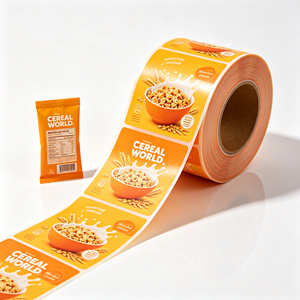 Sacs d'emballage personnalisés en rouleau de PE de qualité alimentaire, scellés au dos, pour bonbons, gommes et snacks - Product Image 3