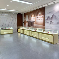 Exhibidor de Anillos de Diamantes con Iluminación LED y Logotipo Personalizado, Impermeable, Exhibidor de Relojes, Celulares, Pulseras, Collares, Vitrina de Vidrio