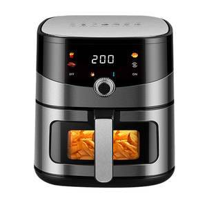 Friteuse à air Airfeyer 6L en acier inoxydable avec affichage numérique, revêtement céramique, multifonctionnelle, pour frites, électrique, 390x335x395mm - Product Image 3