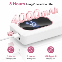 Vantrend Beauty Wholesale - Perceuse à ongles avec support, batterie 4000 mAh, sans fil, rechargeable, ensemble de manucure électrique