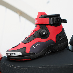 Botas de Motociclismo Todoterreno para Hombre y Mujer, con Punta Redonda y Diseño Envolvente para el Tobillo, para Todas las Estaciones - Product Image 4