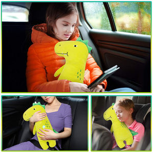 Fundas para Cinturones de Seguridad para Niños, Almohadillas para Correas de Asientos de Auto, Almohada para Cinturón de Seguridad, Fundas Ajustables para Cinturones de Seguridad para Viajes, Soporte para Cabeza, Cuello y Hombros - Product Image 2