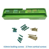 Kit chirurgical DavinMed ALPS pour la fixation des fractures, système de vis à plaque de blocage pour animaux 4,0 mm, instruments orthopédiques vétérinaires