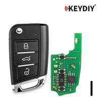 KEYDIY KD B15-3 Llave Remota Inteligente Universal con 3 Botones para V-W Tipo MQB, 5 Piezas/Lote con 12 Meses de Garantía