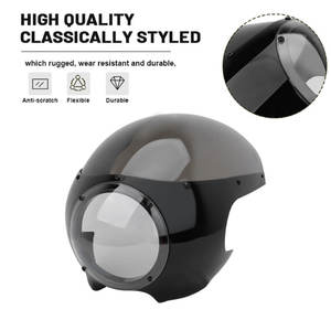 Kit de carénage de phare de 6 pouces de style rétro <span class=keywords><strong>Cafe</strong></span> Racer avec pare-brise pour moto ST250 - Product Image 2