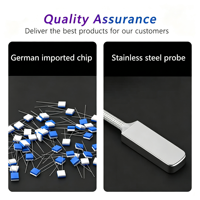 Sensor Suhu PT100 Surface Mount Akurasi Tinggi Sensor RTD dengan Kabel Terlindung PTFE 2m Kabel Jalin Sensor Surface Mount