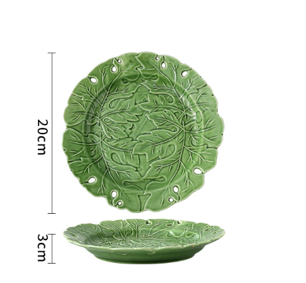 Plateau à feuilles ajouré de 8 pouces