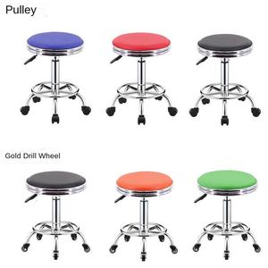 Silla <span class=keywords><strong>de</strong></span> Bar para el Hogar, Salón <span class=keywords><strong>de</strong></span> Belleza, Barbería, Taburete Giratorio con Elevación, Base con Ruedas, Estructura Metálica Moderna, Mueble Comercial - Product Image 2