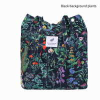 Grand sac fourre-tout en velours côtelé écologique et tendance pour femmes, durable et réutilisable avec poche intérieure pour le shopping