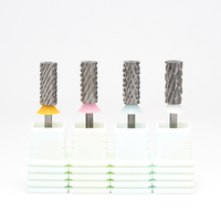 Stable Petit Baril M Grit Carbure Foret à Ongles Gel Vernis À Ongles Lissage Fraise Manucure Polissoirs À Ongles Lime Électrique Bits 3/32"