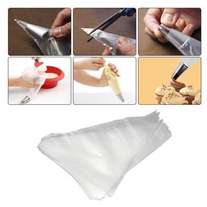 ครีมบีบคุกกี้ ขายส่งจำนวนมาก ถุงใส PE แบบใช้แล้วทิ้ง หนาพิเศษ สำหรับตกแต่งขนม - Product Image 4