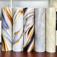 Autocollant mural en mousse marbrée auto-adhésif, carreaux en vinyle PVC, papier peint décoratif brillant pour salon, chambre à coucher, décoration de la maison