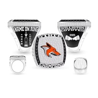 Großhandel Maßgefertigter Meisterschaftsring Herren Sport-Souvenir Schmuck Individuell Graviertes Logo Name für Team-Auszeichnung Feier-Geschenk