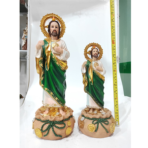 Statua di <span class=keywords><strong>San</strong></span> Giuda Taddeo in Resina da 8 Pollici, Souvenir Cristiano, Figurina Decorativa per Casa, Regalo Personalizzabile - Product Image 6