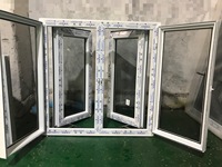 Fenêtres à battants en PVC à double vitrage pour maison, portes et fenêtres UPVC pour l'efficacité énergétique, vitrage Low-E, isolation thermique, ouverture à battant