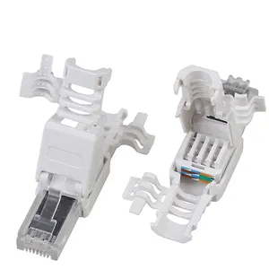 Ağ RJ45 UTP Cat6A aletsiz konnektörleri aletsiz Ethernet kolay sonlandırma fişi