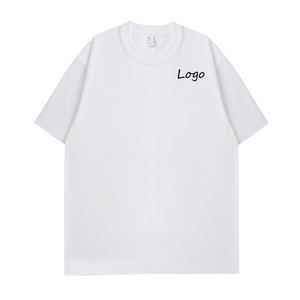 T-shirt 2026 de haute qualité 100% coton noir grande taille pour hommes, impression personnalisée du logo pour hommes - Product Image 1