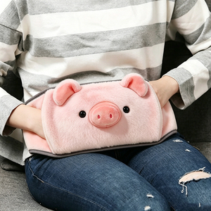 Petit sac de 1000 ml en PVC avec housse en peluche de cochon, pour bouteille d'eau chaude et <span class=keywords><strong>ceinture</strong></span> lombaire - Product Image 3