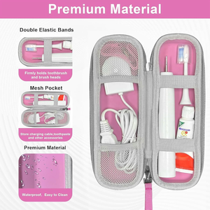 กล่องใส่แปรงสีฟันอิเล็กทรอนิกส์แบบแข็ง EVA สำหรับ <span class=keywords><strong>Philips</strong></span> และ <span class=keywords><strong>Oral</strong></span>-<span class=keywords><strong>B</strong></span> กล่องเก็บของกันน้ำแบบ EVA สำหรับเดินทาง - Product Image 2