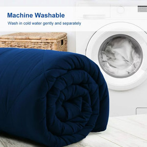 Bán buôn chấp nhận tùy biến nhà khách sạn không gây dị ứng hải quân mùa đông Polyester Comforter - Product Image 4