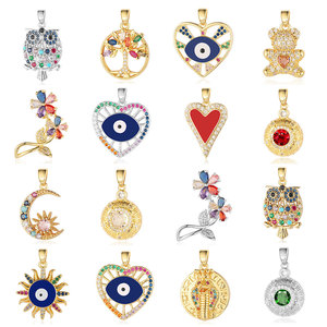 Thiết Kế Brass Charms Đối Với Tự Làm Vòng Đeo Tay Trang Sức Làm Brass Vàng Bạc Charms Đối Với Vòng Cổ Vòng Đeo Tay Tự Làm - Product Image 3