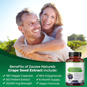 Private Label 400 mg <strong>Grape</strong> <strong>Seed</strong> <strong>Extract</strong> <strong>Capsules</strong> Natural Antioxidant Immune Enhancing Supplement Glial Product - Product Image 6